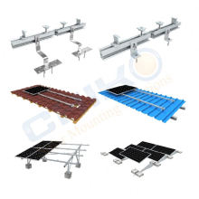 Tile Roof 14 Solar Panels Black Solar Mounting System Racking System